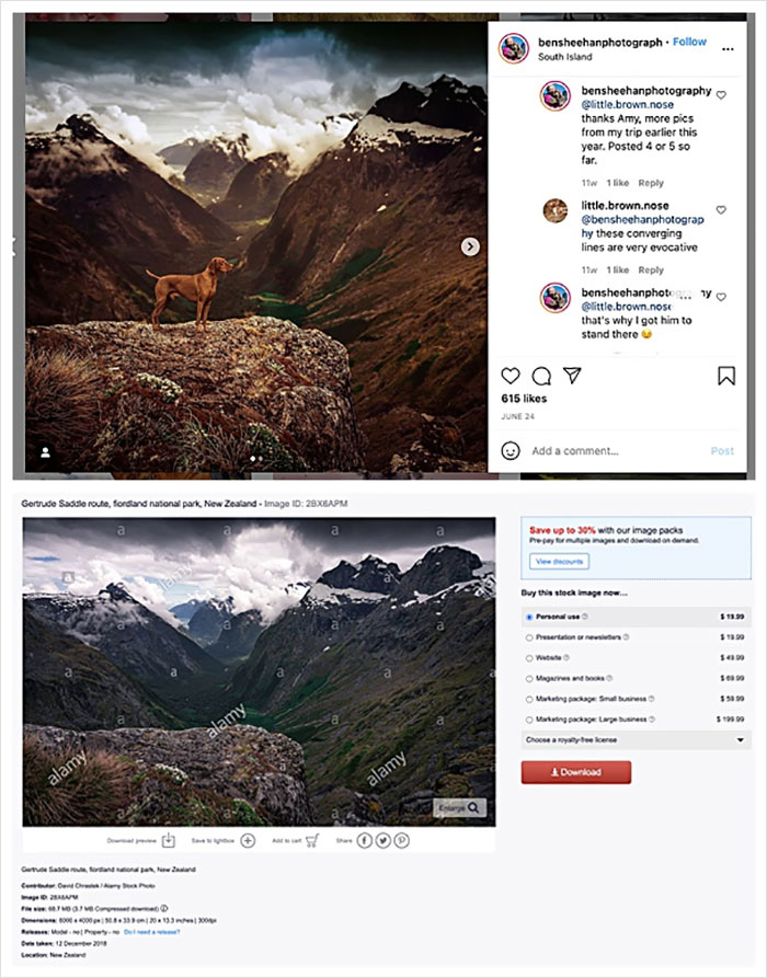 Photographer Caught Photoshopping His Photos From Stock Pictures, Denies Everything Until He's Totally Exposed