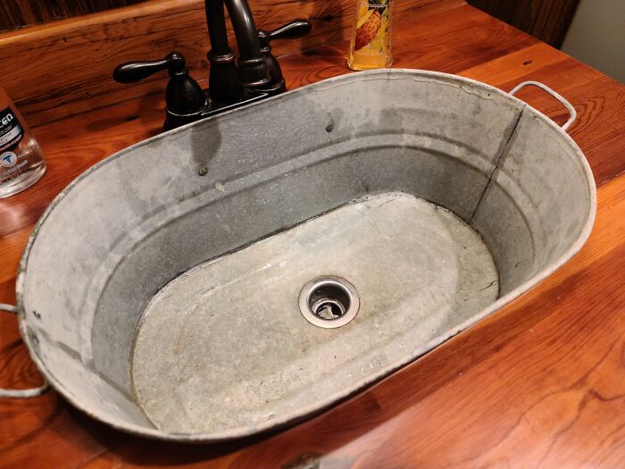 This Is At A Wedding Venue. If You Look Closely You Can See The Bubbles From The Soap In The Standing Water