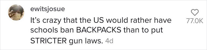 Students Can't Believe The Ridiculous US School Backpack Ban, Improvise With Random Household Items Students Can't Believe The Ridiculous US School Backpack Ban, Improvise With Random Household Items