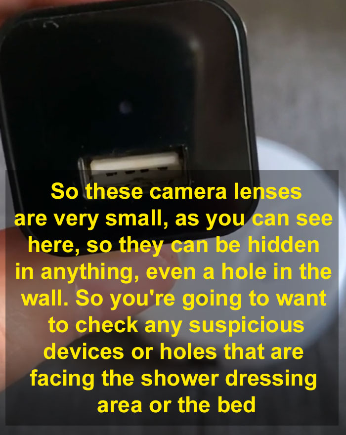 Man Shares How He Inspects Airbnbs For Hidden Cameras And Shares Places Where They Could Be Hidden Man Shares How He Inspects Airbnbs For Hidden Cameras And Shares Places Where They Could Be Hidden