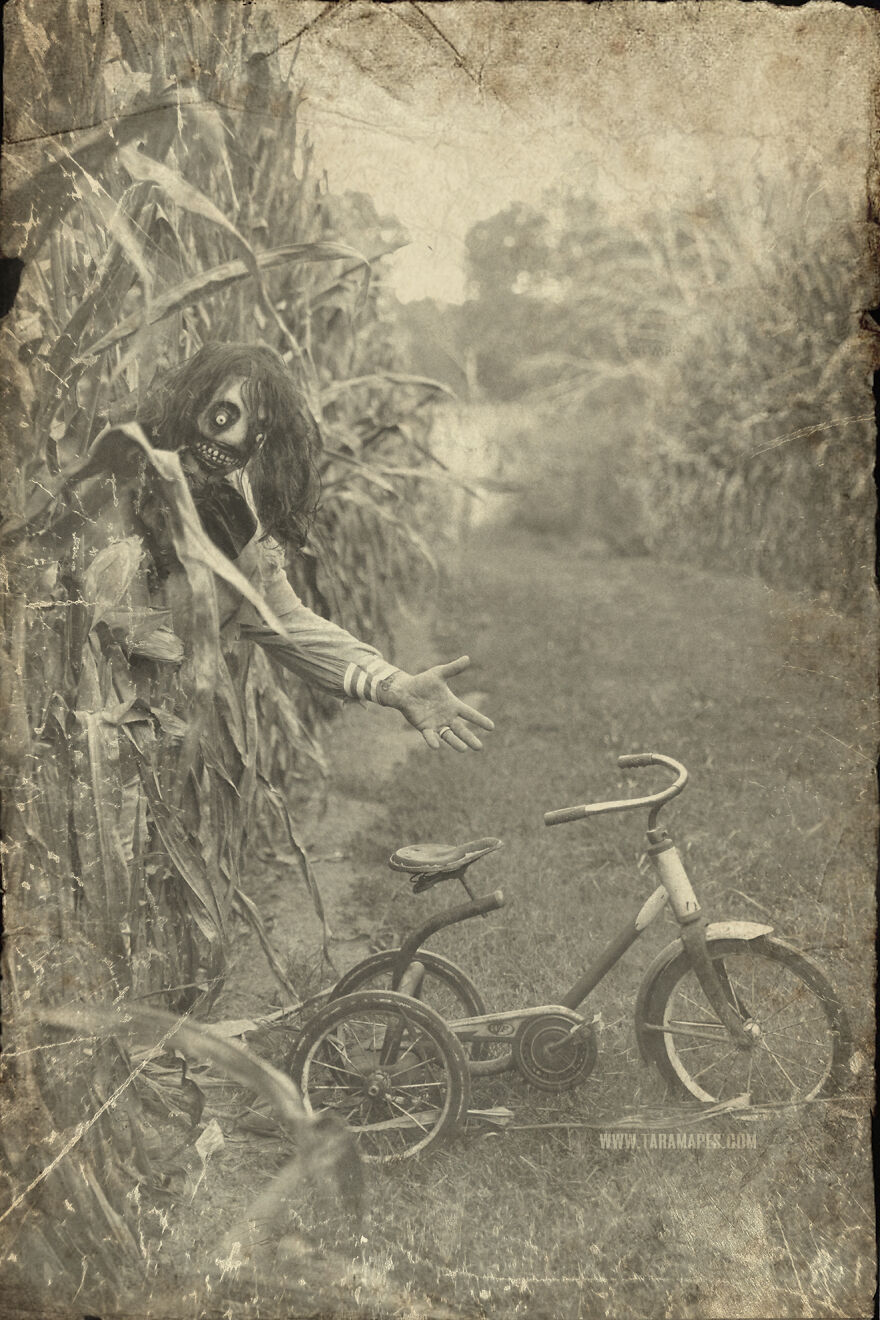I Photographed Creepy Clowns In A Cornfield Because I Love Vintage Horror Halloween Images