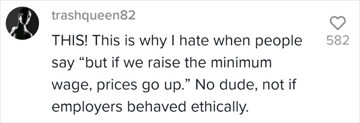 Store Owner Explains How Labor Exploitation Works, Says She Earns '70k Like Everybody Else'