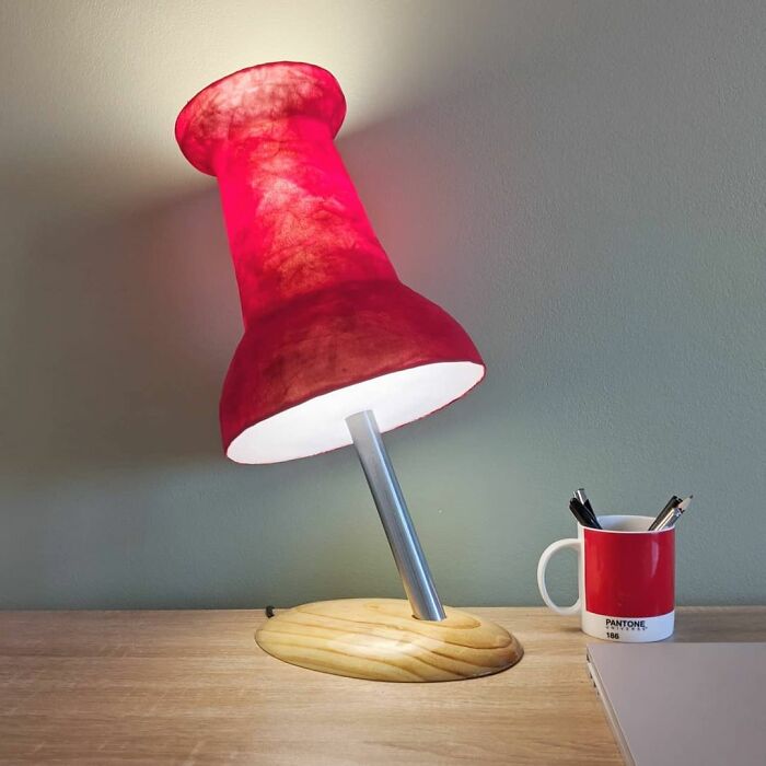 Giant Push Pin Lamp I Designed And Made
