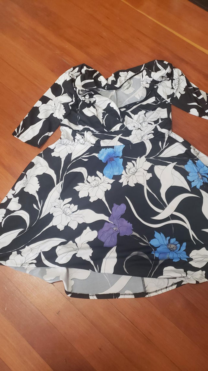 Cuando no puedo quitarle una mancha a mi vestido, lo coloreo con marcadores