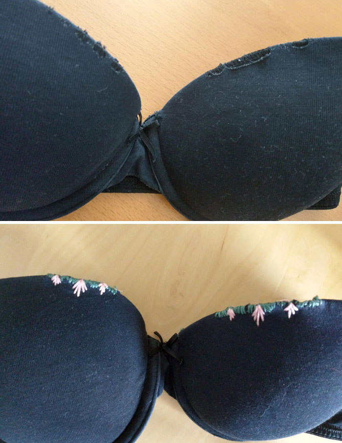 ¡A mi sostén le hacía falta un remiendo! 