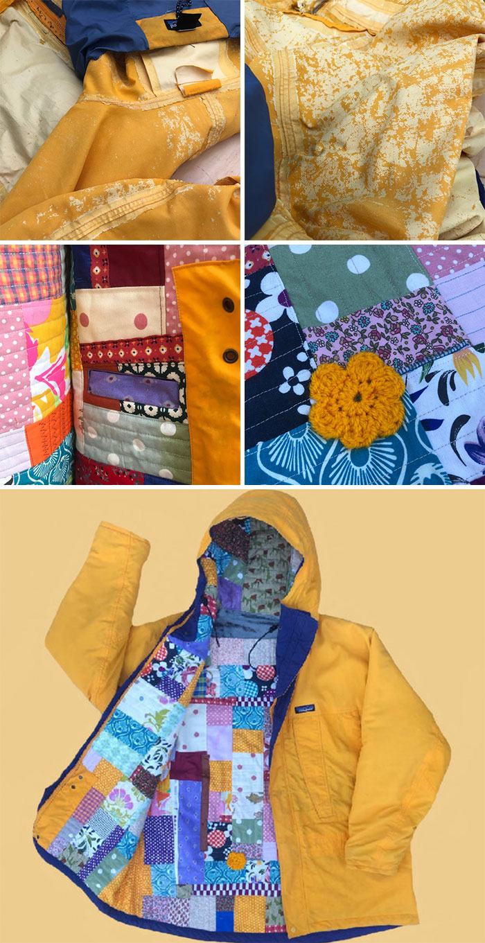 Upcycled Mended Patagonia Jacket! What Do You Think?