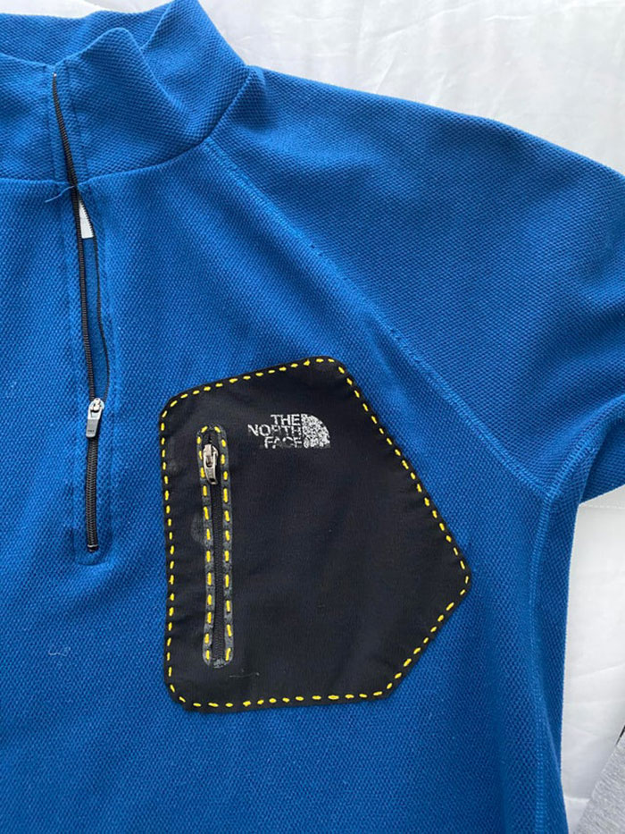 Used Some Contrasting Thread To Re-Attach A Pocket That Was Peeling Off And I Quite Like The Look Of It!