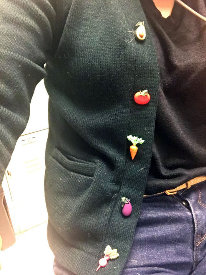 Y la temática para reemplazar los botones es... ¡una huerta!