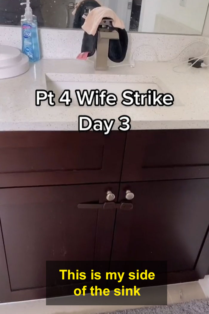 Husband Insists He's The One Cleaning, So The Wife Stops Cleaning His Mess For A Week To See How It Goes