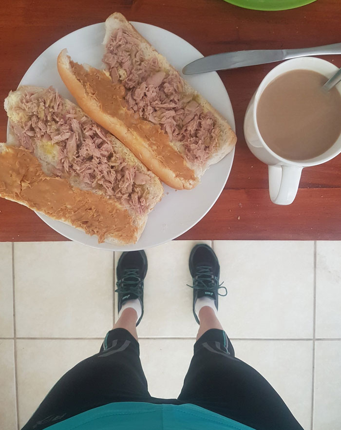Am I Stuffing My Face With Peanut Butter And Tuna After A Bike Ride? The Answer Is Yes