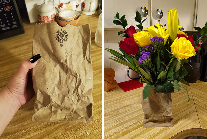Finally Found A Paper Bag Vase At Our Local Goodwill! I Was So Excited I Snatched It Up As Quickly As I Could. It Looks Different Than Most Others Ive Seen. Its Not Glossy At All And The Details In It Are Amazing. I Am In Looove With It!