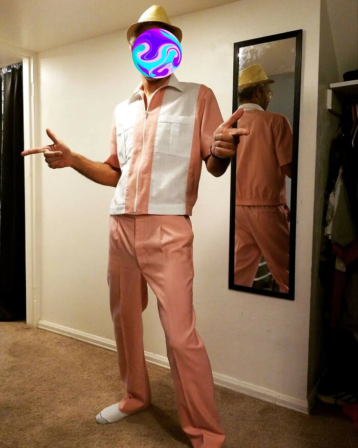 I Saw This Vintage Leisure Suit In A Local Antique Store Last Week, And I Couldn't Stop Thinking About It. Went Back Two Days Later, And...