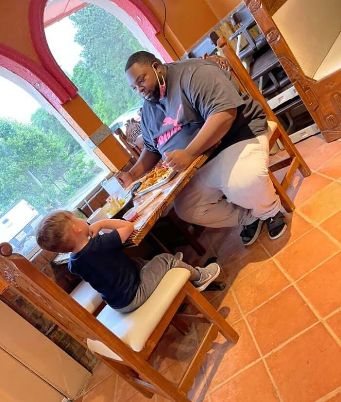 I’m Not Sure Who This Man Is. We Took All 6 Kids To Eat At Fernandos And All Brekken Wanted Was To Eat With Him