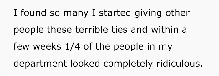 “Wear A Tie? Sure Thing”: Employee Finds A Way To Maliciously Comply With Company’s Ridiculous Dress Code “Wear A Tie? Sure Thing”: Employee Finds A Way To Maliciously Comply With Company’s Ridiculous Dress Code
