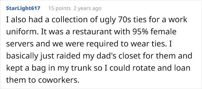 “Wear A Tie? Sure Thing”: Employee Finds A Way To Maliciously Comply With Company’s Ridiculous Dress Code “Wear A Tie? Sure Thing”: Employee Finds A Way To Maliciously Comply With Company’s Ridiculous Dress Code