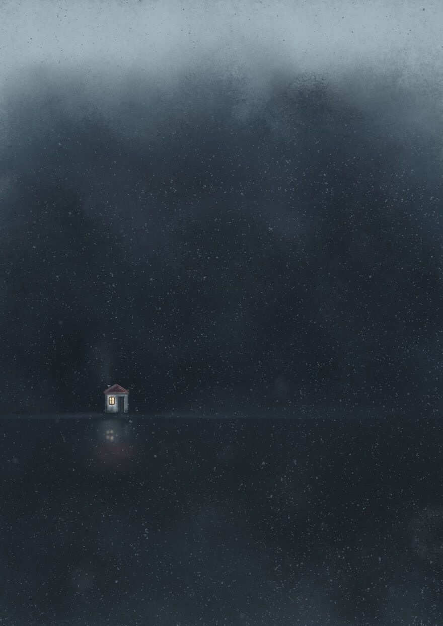 I Visualized Solitude Through Some Drawings