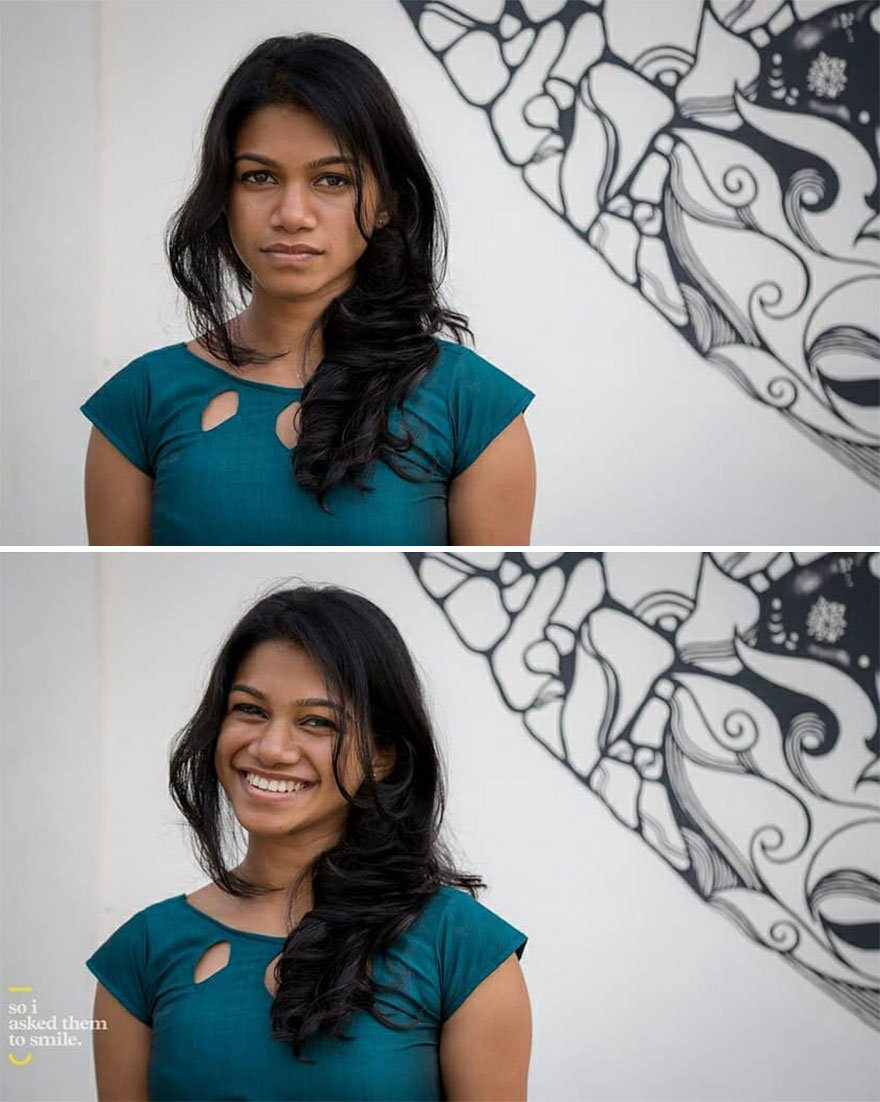 A Photographer Asked Strangers To Smile To Show The Power Of A Smile (New Pics)