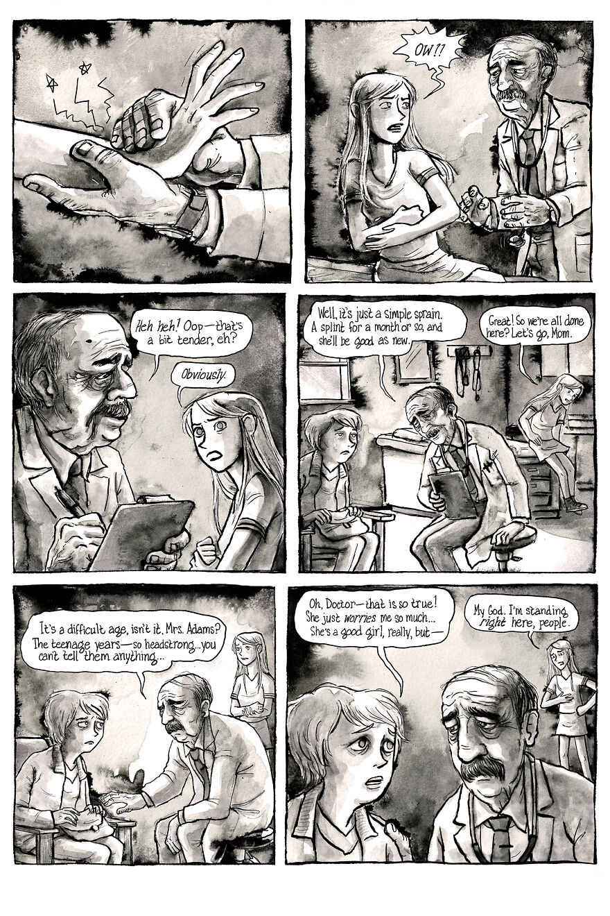 I&rsquo;m Creating A Dark Comic Series That&rsquo;s Full Of Creepy Small-Town Secrets (Part 3 Of My Horror Webcomic)