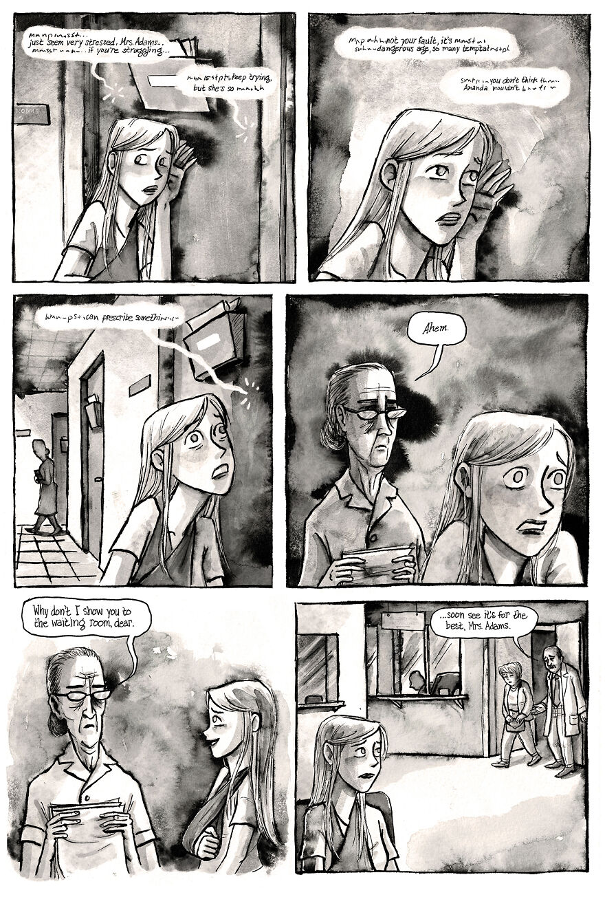 I&rsquo;m Creating A Dark Comic Series That&rsquo;s Full Of Creepy Small-Town Secrets (Part 3 Of My Horror Webcomic)