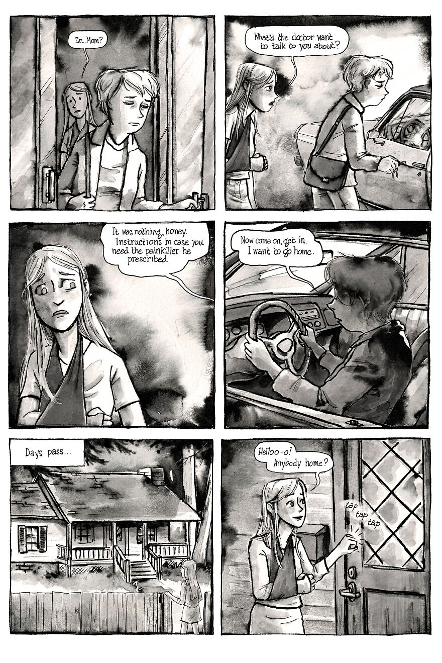 I&rsquo;m Creating A Dark Comic Series That&rsquo;s Full Of Creepy Small-Town Secrets (Part 3 Of My Horror Webcomic)