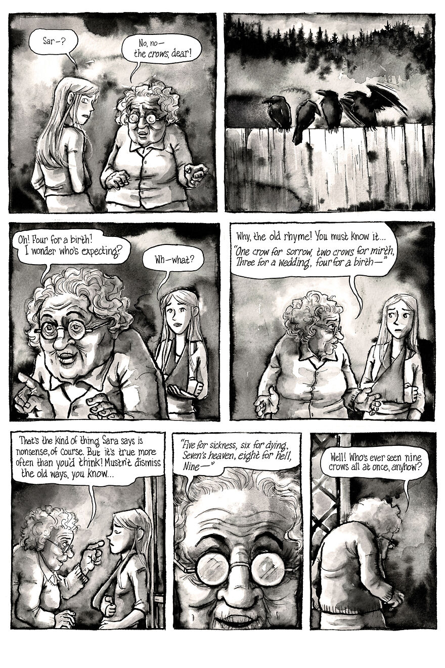 I&rsquo;m Creating A Dark Comic Series That&rsquo;s Full Of Creepy Small-Town Secrets (Part 3 Of My Horror Webcomic)