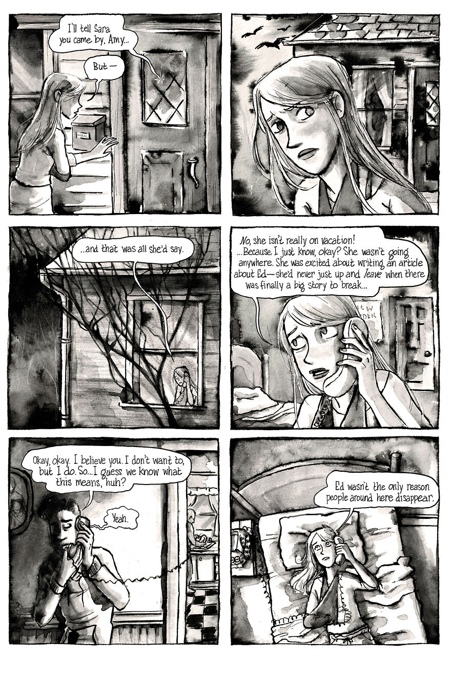 I&rsquo;m Creating A Dark Comic Series That&rsquo;s Full Of Creepy Small-Town Secrets (Part 3 Of My Horror Webcomic)