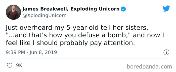 Funny-Parenting-Tweets-Xploding-Unicorn-James-Breakwell