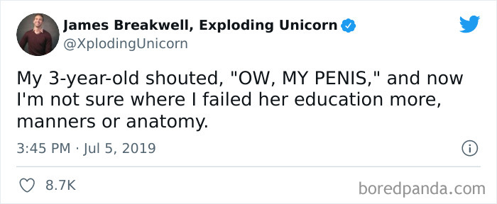 Funny-Parenting-Tweets-Xploding-Unicorn-James-Breakwell
