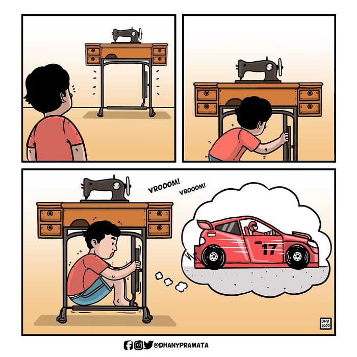 Convertir una máquina de coser en coche