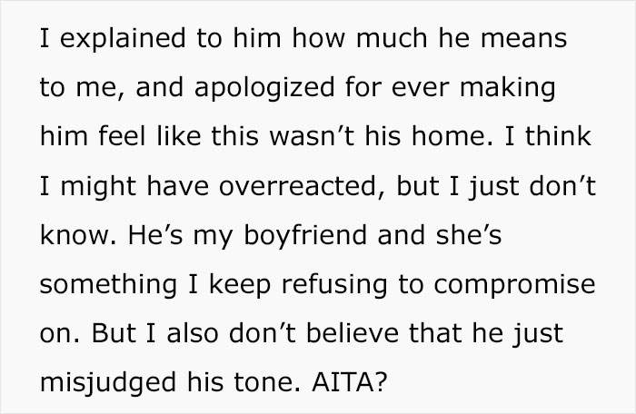 Woman Is Asking If She Was A Jerk For Kicking Her Boyfriend Out Of Her Apartment When She Overheard Him Talking Maliciously To Her Cat