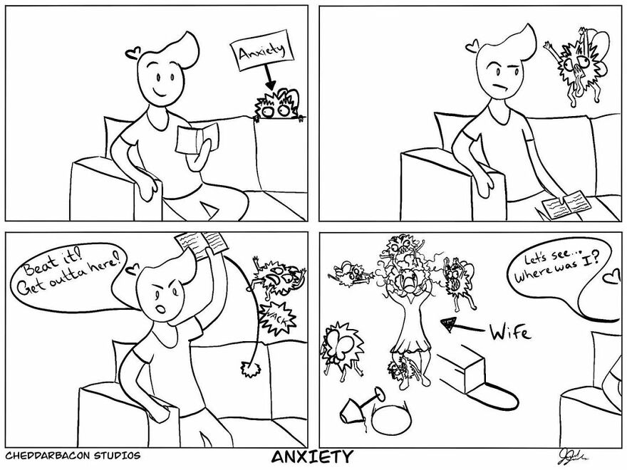 Meet Out The Simple And Hilarious Comics Made To Make You Laugh Of 'Cheddarbacon Studios'(37 Pics)