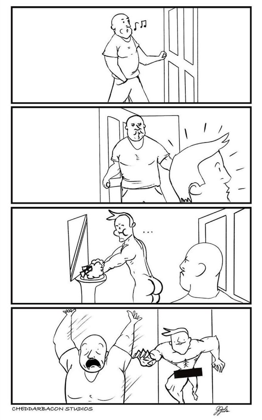 Meet Out The Simple And Hilarious Comics Made To Make You Laugh Of 'Cheddarbacon Studios'(37 Pics)