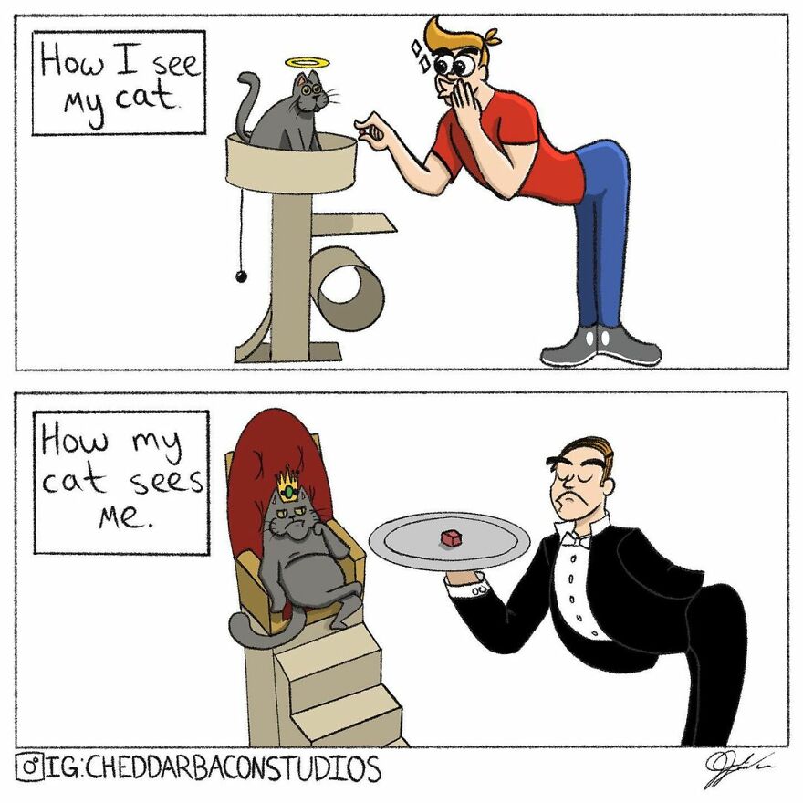 Meet Out The Simple And Hilarious Comics Made To Make You Laugh Of 'Cheddarbacon Studios'(37 Pics)