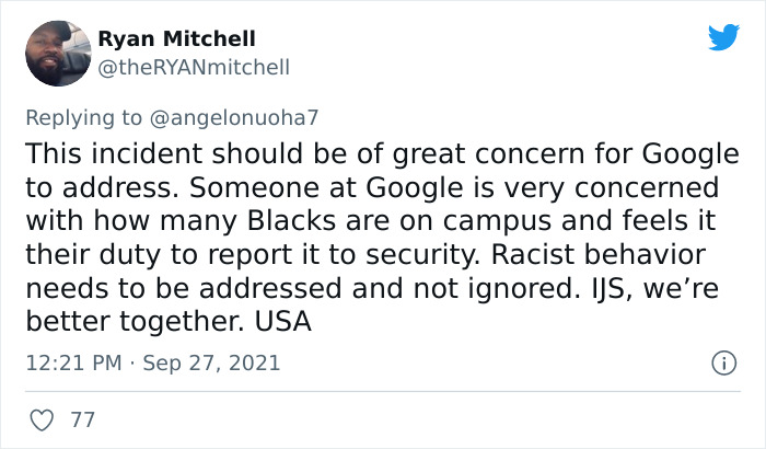 Black Google Employee Gets Security Called On Him, Others Share Their Similar Stories Of Discrimination Black Google Employee Gets Security Called On Him, Others Share Their Similar Stories Of Discrimination