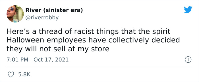 18 Racist Costumes That Spirit Halloween Decided To Get Rid Of, As Shared By An Employee On Twitter 18 Racist Costumes That Spirit Halloween Decided To Get Rid Of, As Shared By An Employee On Twitter