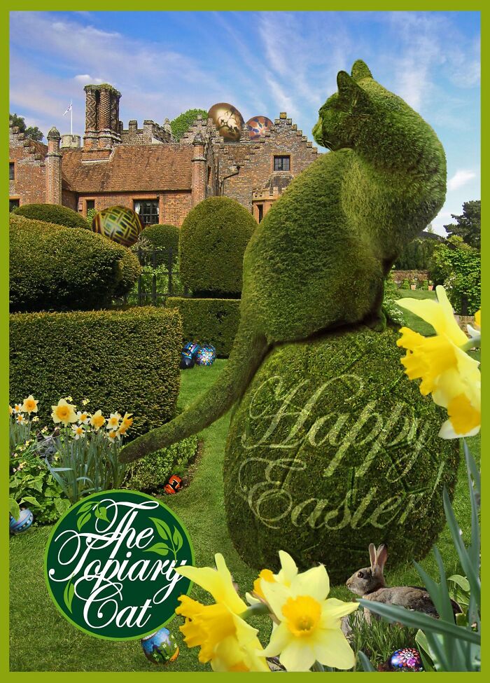 This 75-Year-Old Artist Creates Edits Of Bushes In Honor Of His Deceased Cat