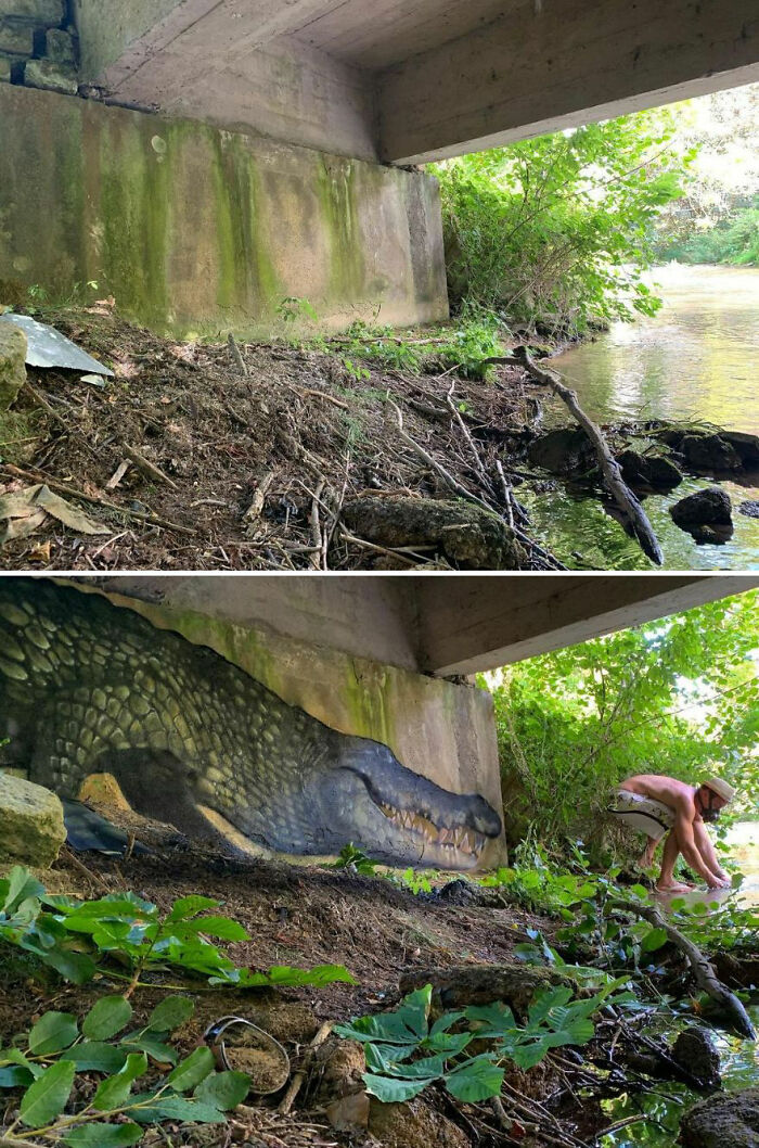 French Street Artist Paints 3D Creature Graffiti And It’s Not For The Faint Of Heart (30 New Pics)