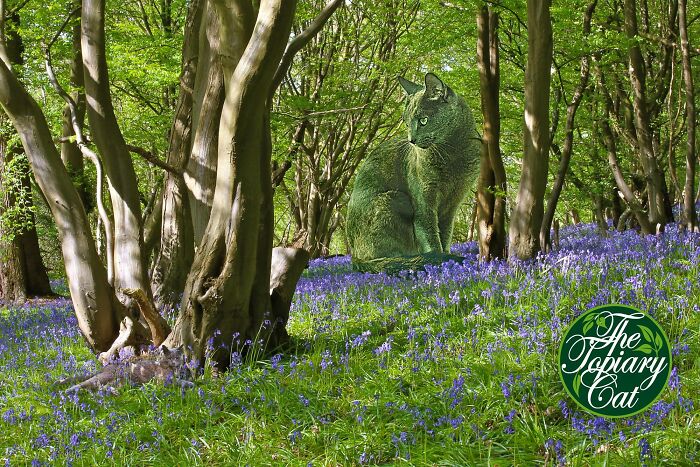 The 75-Year-Old Artist Has Been Creating Giant And Surreal Bushes In Honor Of The Deceased Cat For 5 Years (73 Pics)-Interview