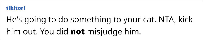 Woman Is Asking If She Was A Jerk For Kicking Her Boyfriend Out Of Her Apartment When She Overheard Him Talking Maliciously To Her Cat