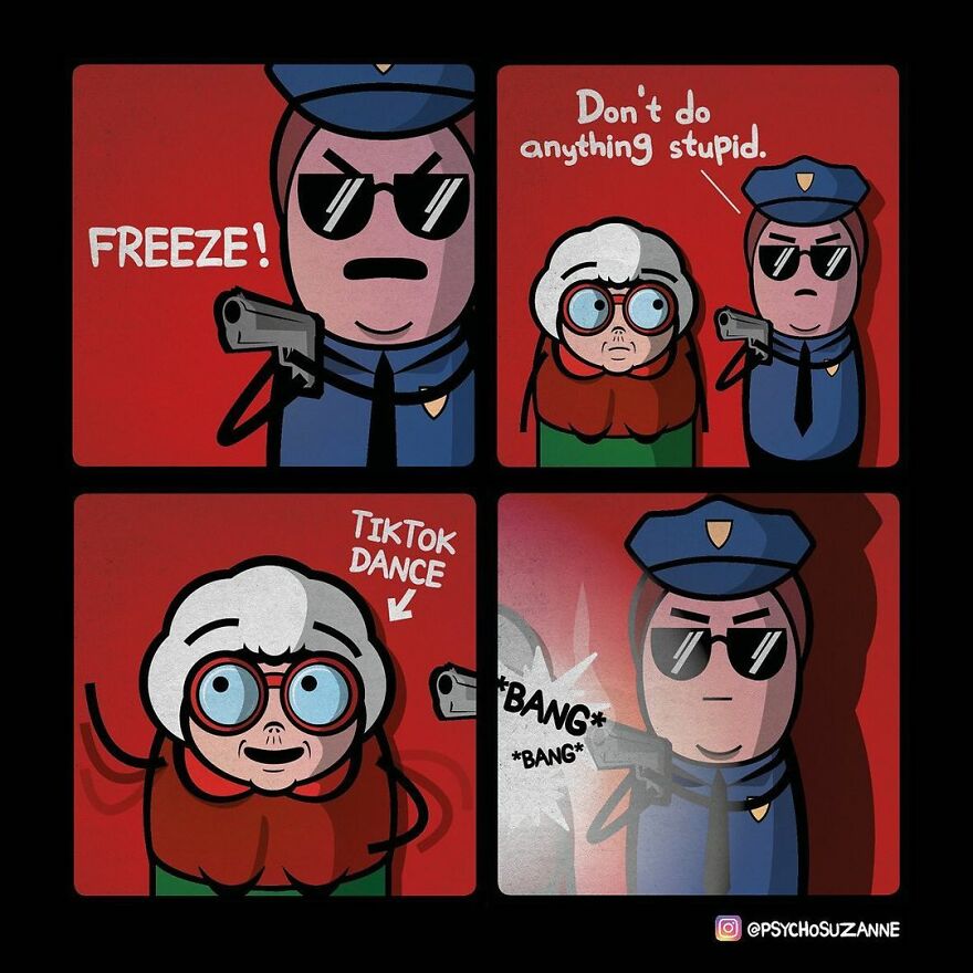 You'll Have Fun With Psycho Suzanne's Comics, A Grandma Like No Other