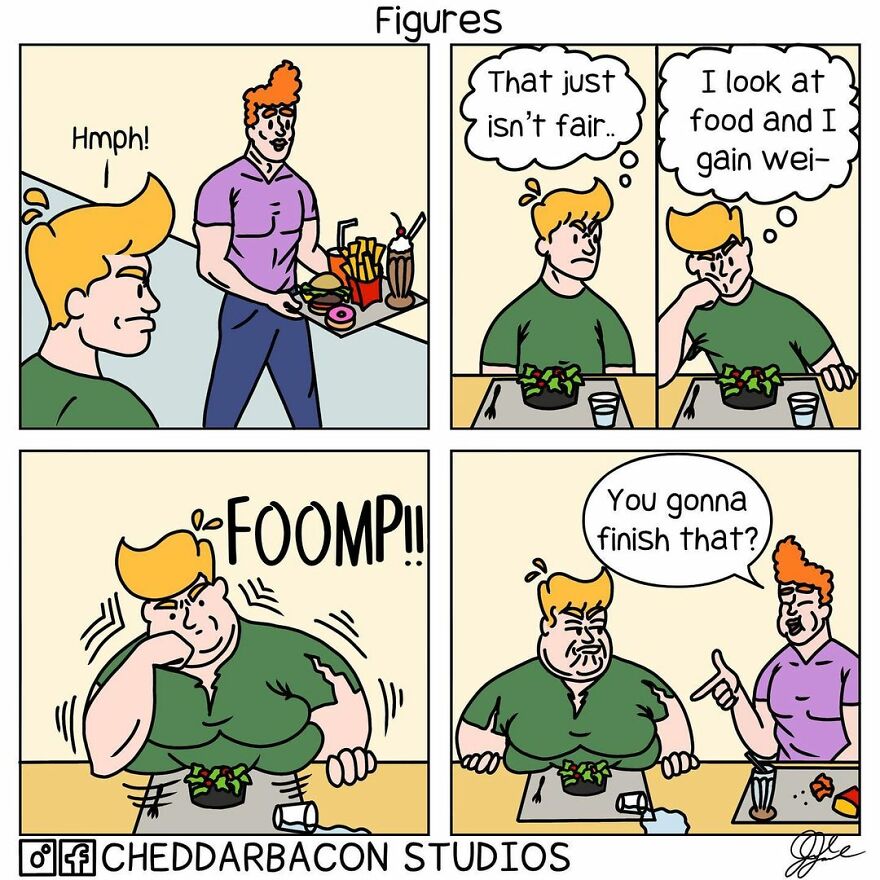 Meet Out The Simple And Hilarious Comics Made To Make You Laugh Of 'Cheddarbacon Studios'(37 Pics)