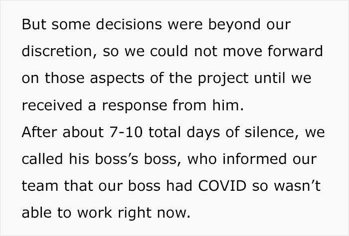 Boss Vanishes For 8 Weeks Saying He Has Covid, Employee Finds Out The Truth And Throws A Party To Reveal Where He Actually Was