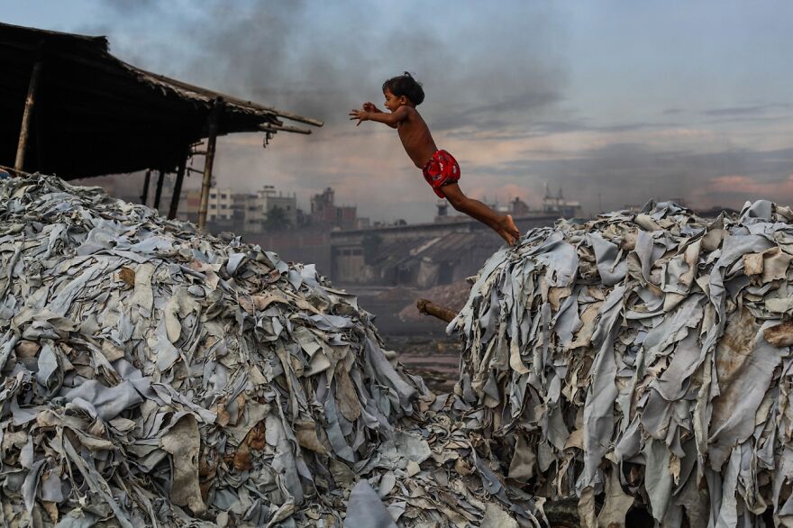 Child Plays In A Tannery, Fascinating Faces And Characters