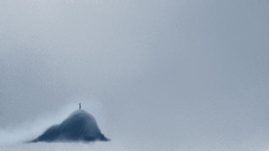 I Visualized Solitude Through Some Drawings