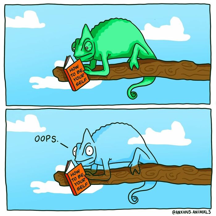 30 Funny And Relatable "Anxious Animals" Comics