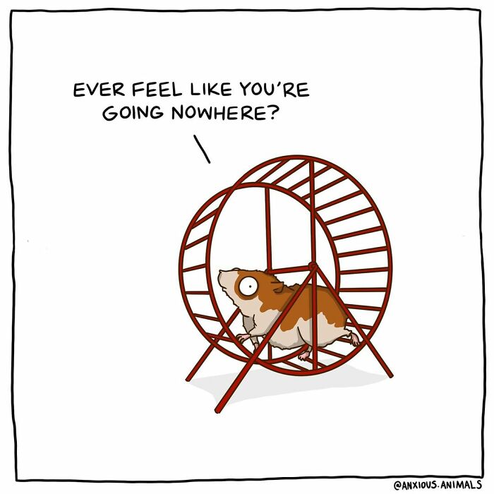 30 Funny And Relatable "Anxious Animals" Comics