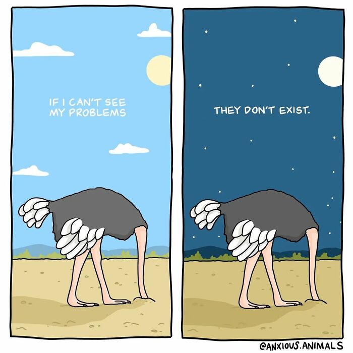 30 Funny And Relatable "Anxious Animals" Comics
