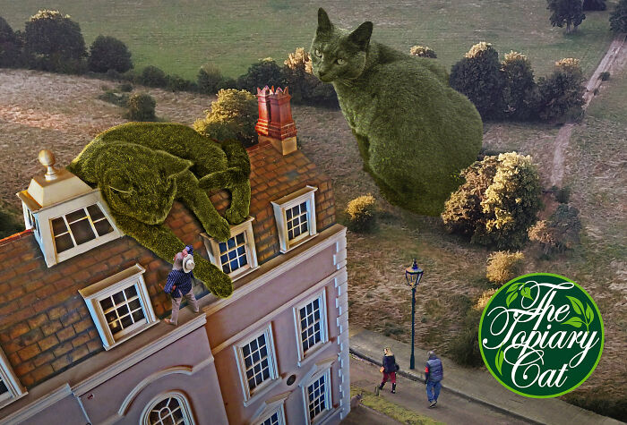 The 75-Year-Old Artist Has Been Creating Giant And Surreal Bushes In Honor Of The Deceased Cat For 5 Years (73 Pics)-Interview