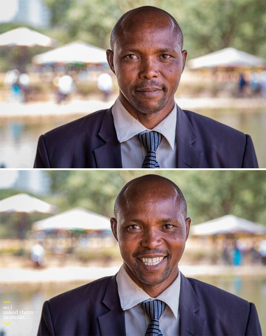 A Photographer Asked Strangers To Smile To Show The Power Of A Smile (New Pics)