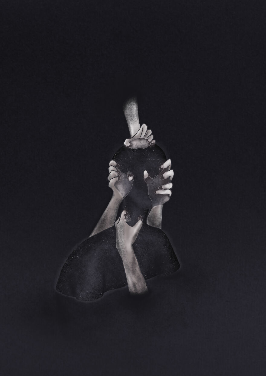 I Visualized Solitude Through Some Drawings